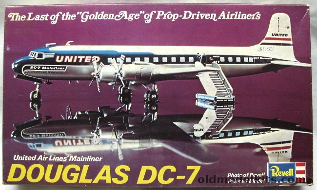 Revell 1/122 Douglas DC-7 United Airlines Mainliner, H168 plastic model kit